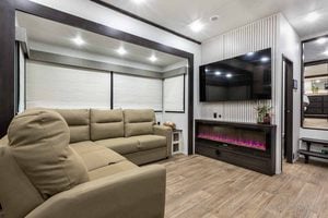 2027 Forest River Sabre 36EST Rear Kitchen Fifth Wheel Interior Image