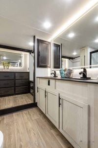2027 Forest River Sabre 36EST Rear Kitchen Fifth Wheel Interior Image