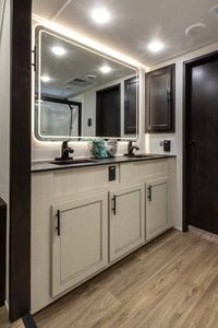 2027 Forest River Sabre 36EST Rear Kitchen Fifth Wheel Interior Image
