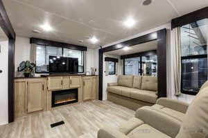 2027 Forest River Cherokee Wolf Den 306MM Couples Travel Trailer Interior Image