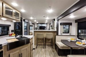 2027 Forest River Cherokee Wolf Den 306MM Couples Travel Trailer Interior Image