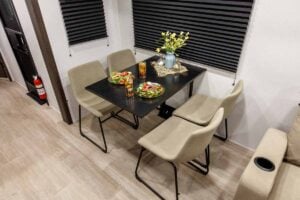 2027 Forest River Cherokee Alpha Wolf 28RLX Rear Living Room Couples Travel Trailer Interior Image