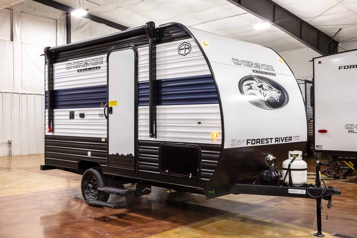 2027 Forest River Cherokee Wolf Pup 14RKLP Small Couples Travel Trailer Enterior Image